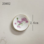 Mini Ceramic Dish Plates for dollhouse Kitchen Plates(87 skus)