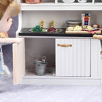 1:12 Dollhouse Dollhouse Mini White Kitchen 2-Piece Set