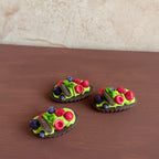 Miniature Simulation Food Toys Chocolate Fruit Cookies Boat Dollhouse Decoration Accessories