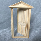 Dollhouse Furniture Miniature 112 Pitched Roof 4Panel Door