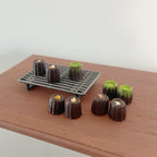 Miniature Food Cake Playset for Blythe Dolls, Dessert Shop Decoration Props