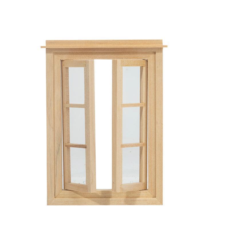 Dollhouse 112 Scale Wooden Door Window Base for Painting