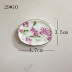 Mini Ceramic Dish Plates for dollhouse Kitchen Plates(87 skus)