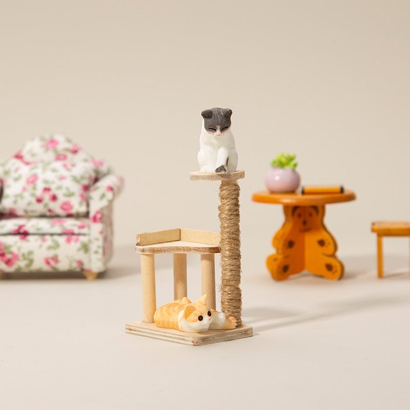 1:12 Dollhouse MiniatureCat Shelf Cat Scratching Board