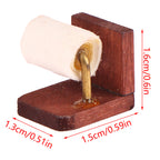 Miniature 112 Dollhouse Toilet Paper Bathroom Accessories