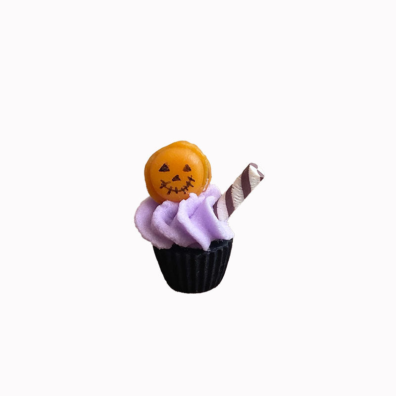 Halloween Cupcake Miniature Fun Food Toy Six-Dimensional Dollhouse Accessories