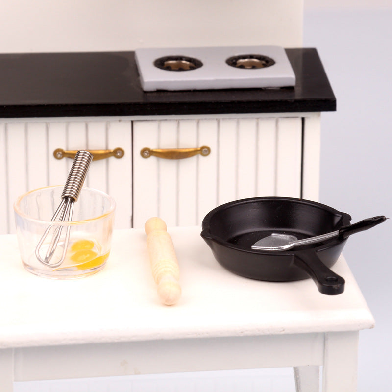 Dollhouse Simulation 3D Miniature Food Kitchen Utensils Model DIY Dollhouse Decoration Accessories Props