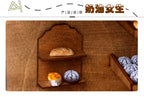 Mini Wooden Storage Rack Wall-Mounted Welcome Rack Dollhouse Miniature Toy