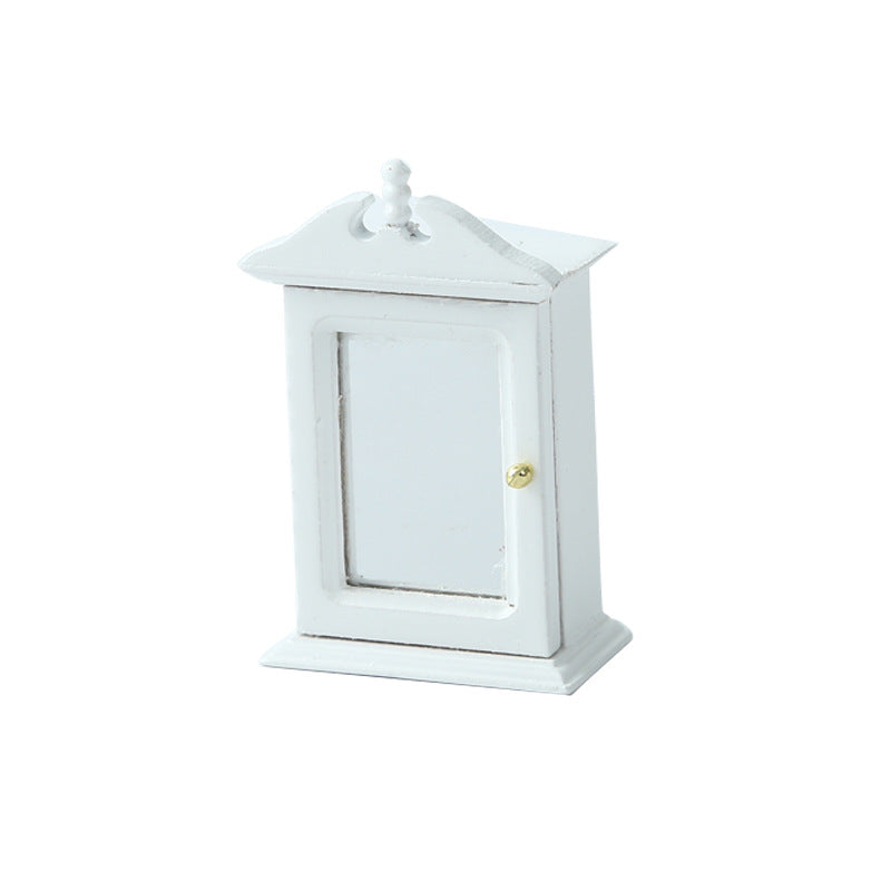 1:12 Dollhouse Miniature  Furniture Storage Cabinet with Mirror