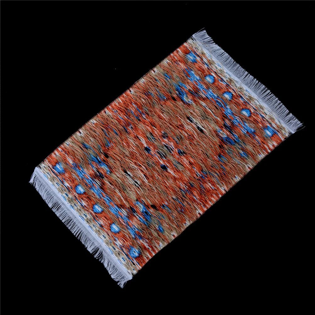 Dollhouse Mini Floor Living Room Decoration Turkish Carpet Woven Rug Handmade 4 Colors New