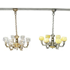 1:12 DOLLHOUSE Simulation Retro Chandelier Dollhouse Accessories