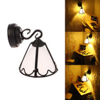 Dollhouse Simulation Mini Furniture with Light-Up Chandelier Ceiling-Shaped Lantern