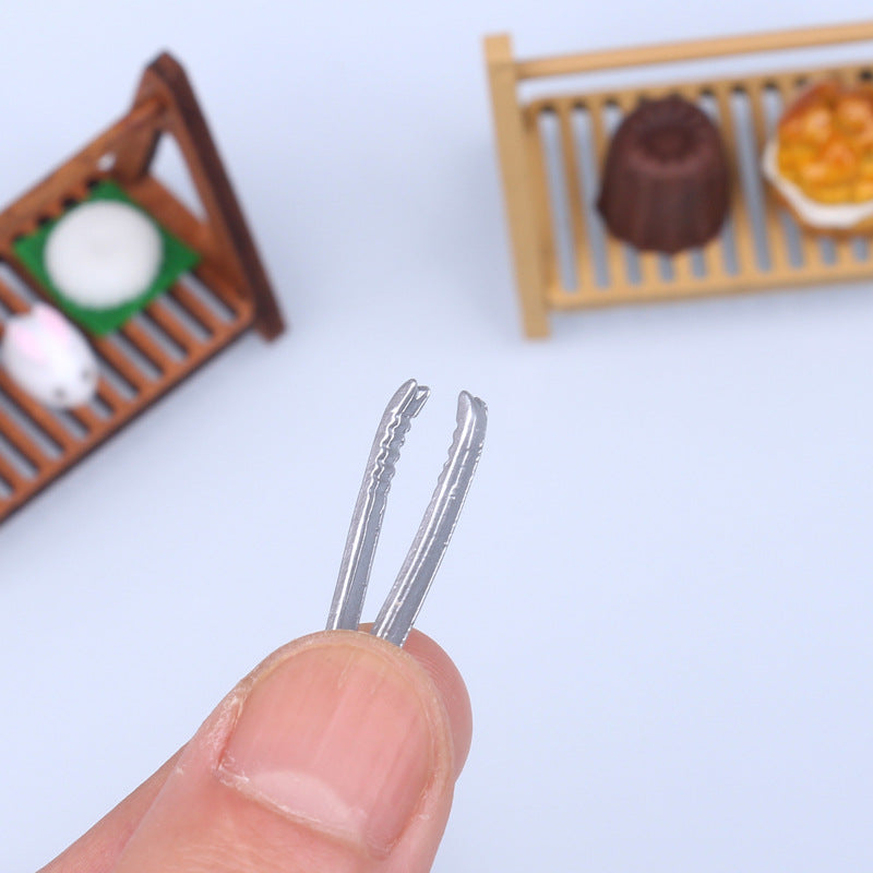 Dollhouse Miniature Food Mini Bread Rack Kitchen Baking Supermarket Model Photography Props