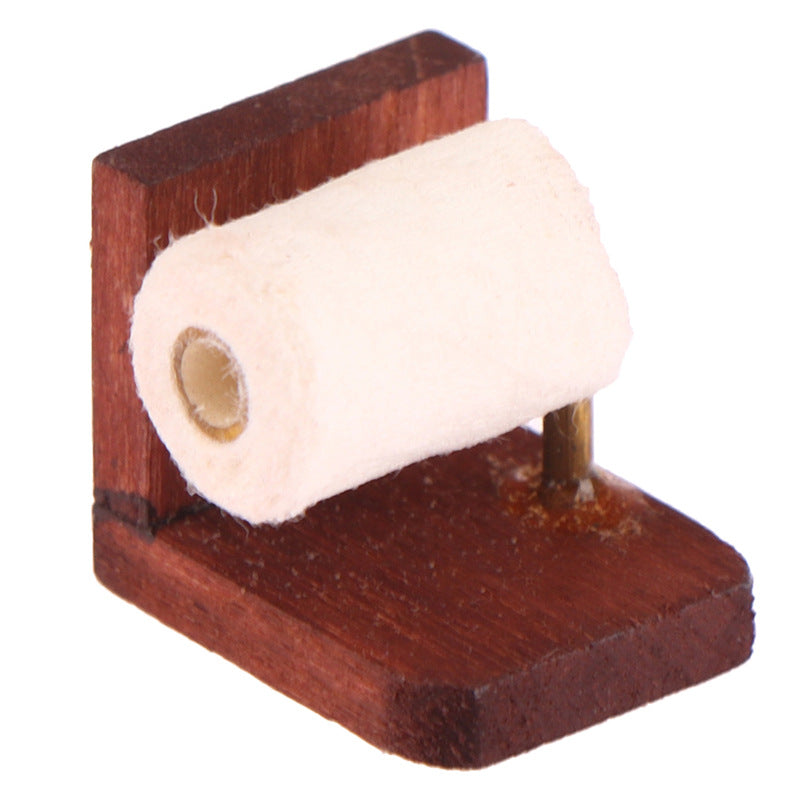 Miniature 112 Dollhouse Toilet Paper Bathroom Accessories