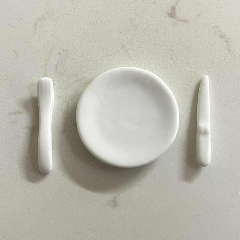 Mini Ceramic Dish Plates for dollhouse Kitchen Plates(87 skus)