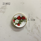 Mini Ceramic Dish Plates for dollhouse Kitchen Plates(87 skus)