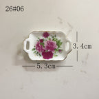 Mini Ceramic Dish Plates for dollhouse Kitchen Plates(87 skus)