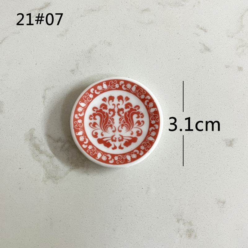 Mini Ceramic Dish Plates for dollhouse Kitchen Plates(87 skus)