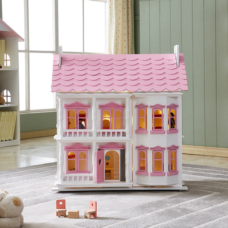 Dollhouse with LED lighting systems