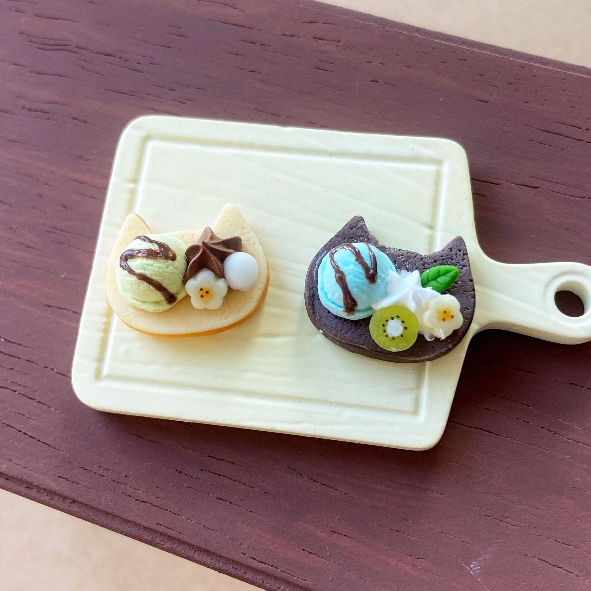 Cute Fruit Ice Cream Ball Simulation Toast Bread Miniature Food Dollhouse Bakery