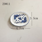 Mini Ceramic Dish Plates for dollhouse Kitchen Plates(87 skus)