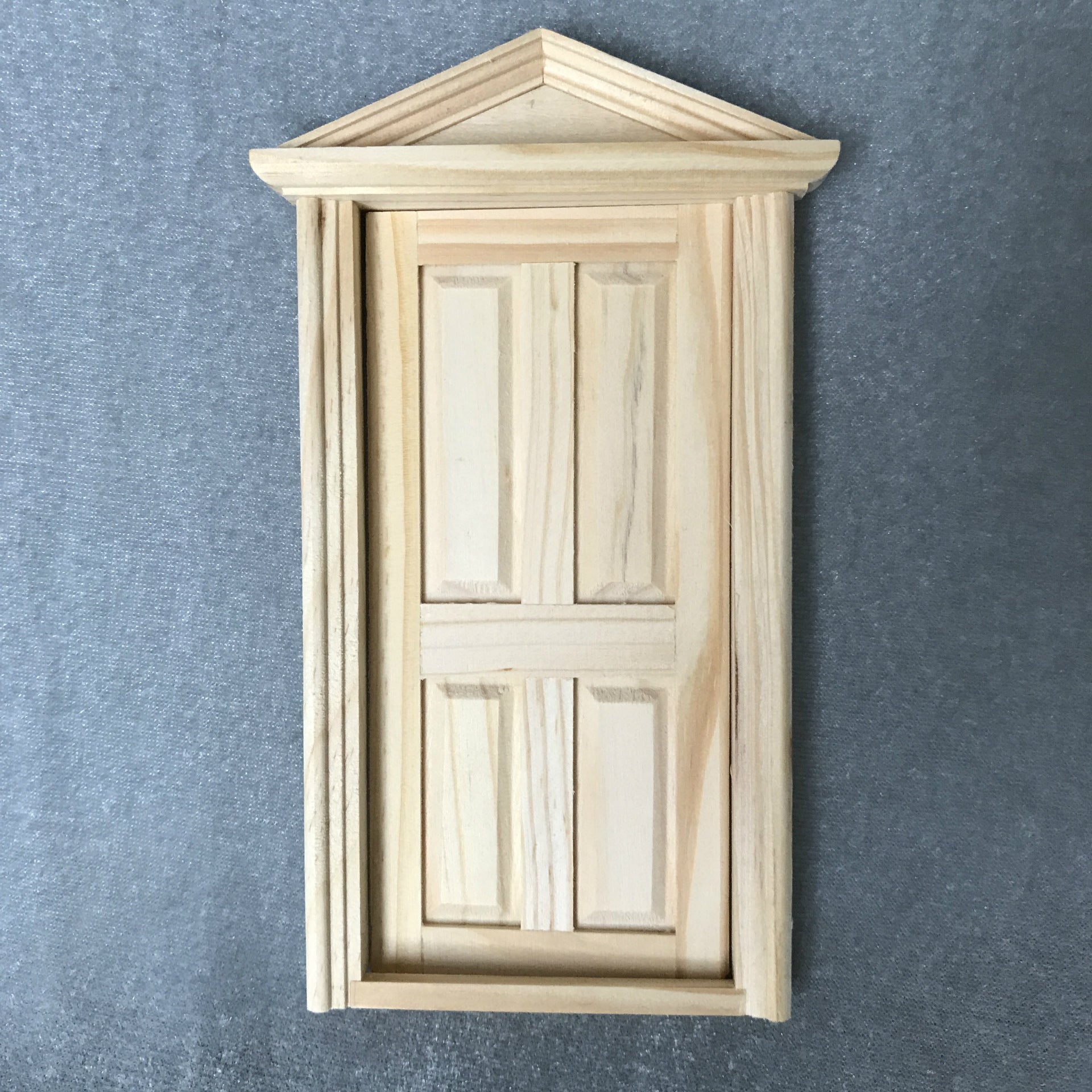 Dollhouse Furniture Miniature 112 Pitched Roof 4Panel Door