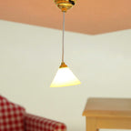 Dollhouse Simulation Mini Furniture with Light-Up Chandelier Ceiling-Shaped Lantern