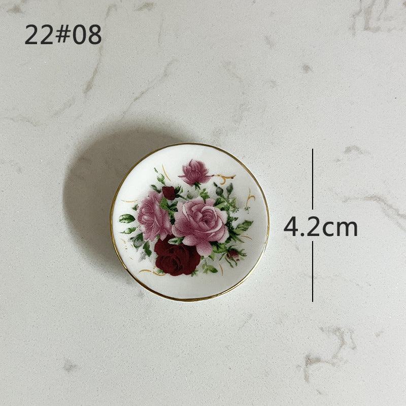 Mini Ceramic Dish Plates for dollhouse Kitchen Plates(87 skus)