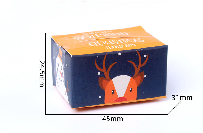 Cross-Border Dollhouse Miniature Food Toys Christmas Blind Box Toys Food Toys Pendant Random Color Box Doll Machine Boutique Store