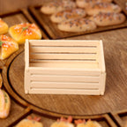 Mini Fruit Wooden Frame Storage Box Organizer Basket Dollhouse Miniature Scene Decoration