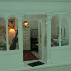 Wooden Dollhouse Model 112 Scale European Elegance Openable Doors