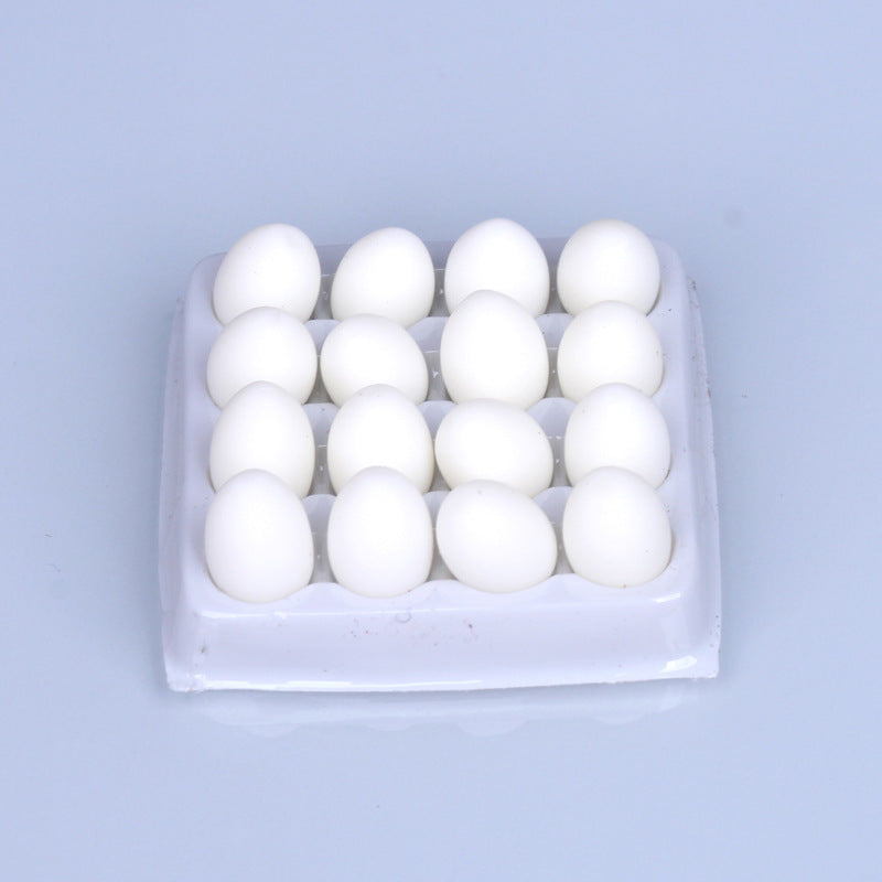 Dollhouse Miniature Food Play Miniature Simulation Eggs Duck Eggs Supermarket Handmade Model Photo Props