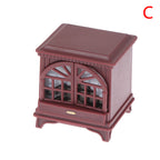 Dollhouse Miniature Model Scene Accessories OB11 4 Colors with Light LED Fireplace Warm Stove Can Light Up~
