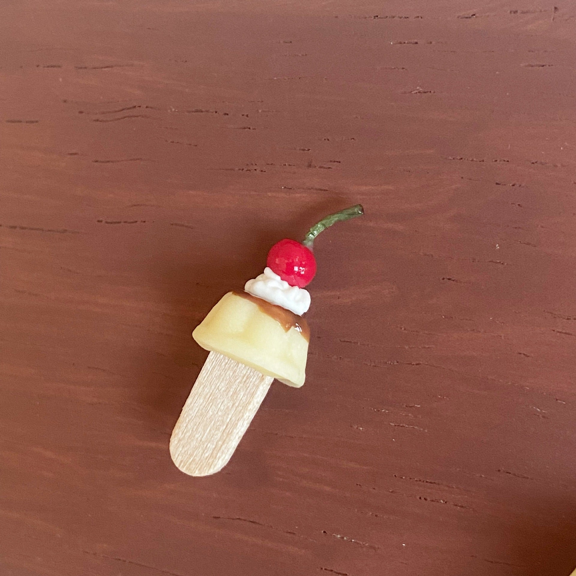 Miniature Simulation Food Play Pudding Stick Miniature Food Play Dessert Shop Dollhouse 1:12 Scale Accessories