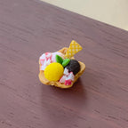 Miniature Christmas Cookies Ice Cream Bowl Fun Food Play Six-Dimensional Dessert Shop Dollhouse Accessories