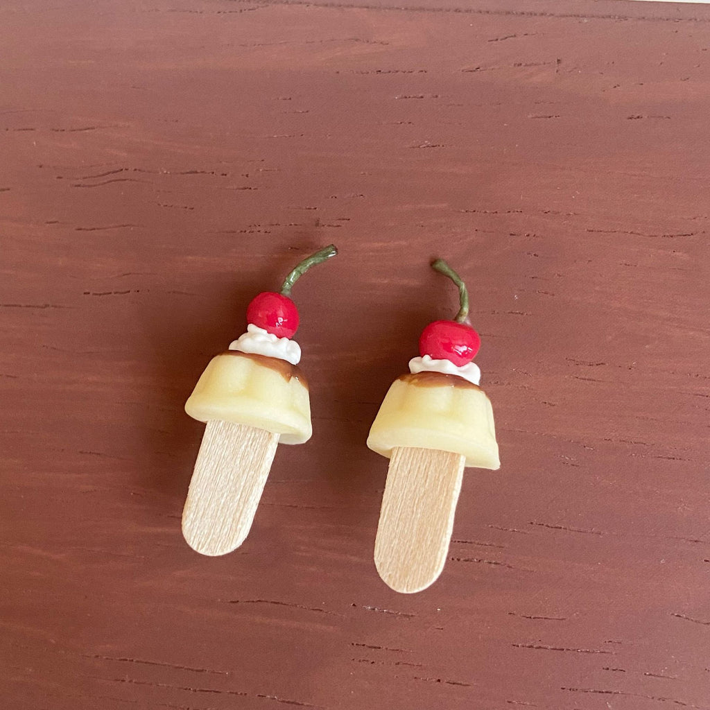 Miniature Simulation Food Play Pudding Stick Miniature Food Play Dessert Shop Dollhouse 1:12 Scale Accessories
