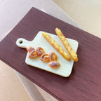 Miniature Baguette Wheat Ear Bread Play Food for Dollhouse 1:12 Scale Dollhouse Bakery Props Decoration