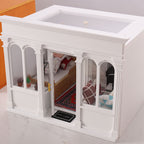 Wooden Dollhouse Model 112 Scale European Elegance Openable Doors