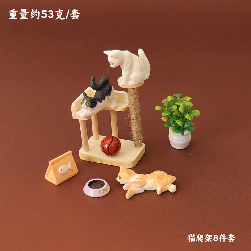 Dollhouse Cat Scratch Board Furniture Accessory