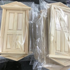 Dollhouse Furniture Miniature 112 Pitched Roof 4Panel Door