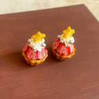 Simulation Miniature Food Toy Christmas Strawberry Tower Cute Cake Dollhouse Dessert Shop Accessories
