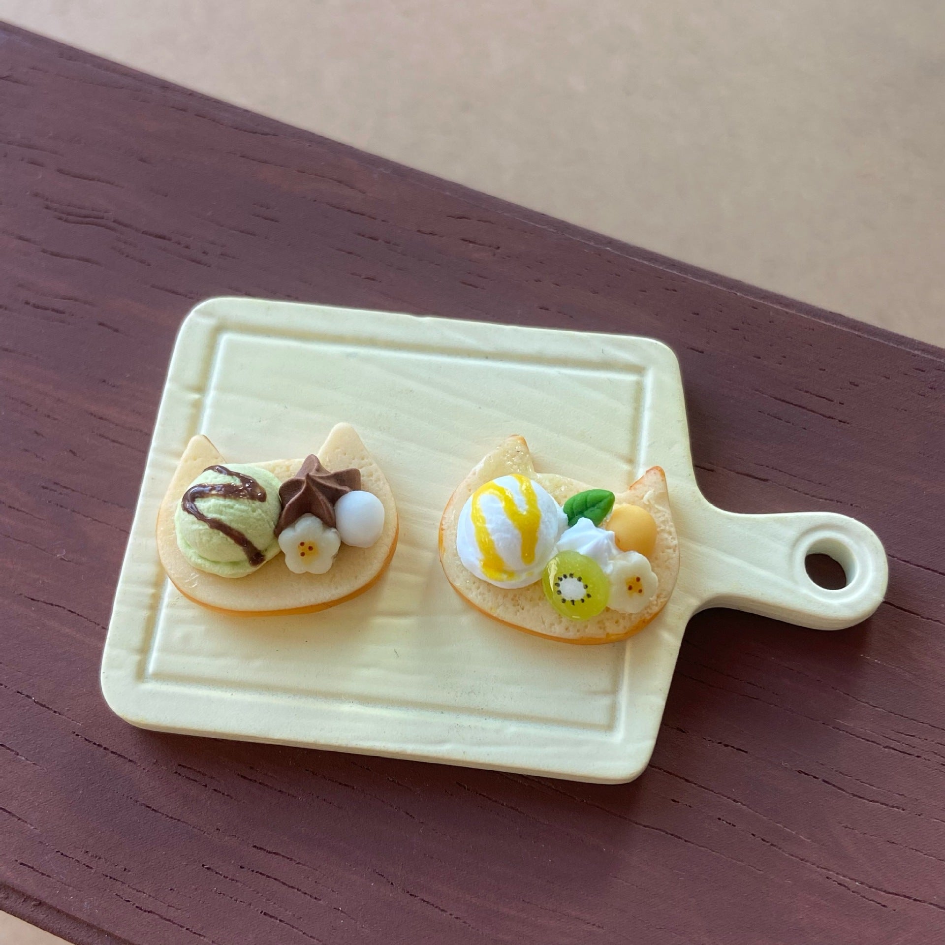 Cute Fruit Ice Cream Ball Simulation Toast Bread Miniature Food Dollhouse Bakery