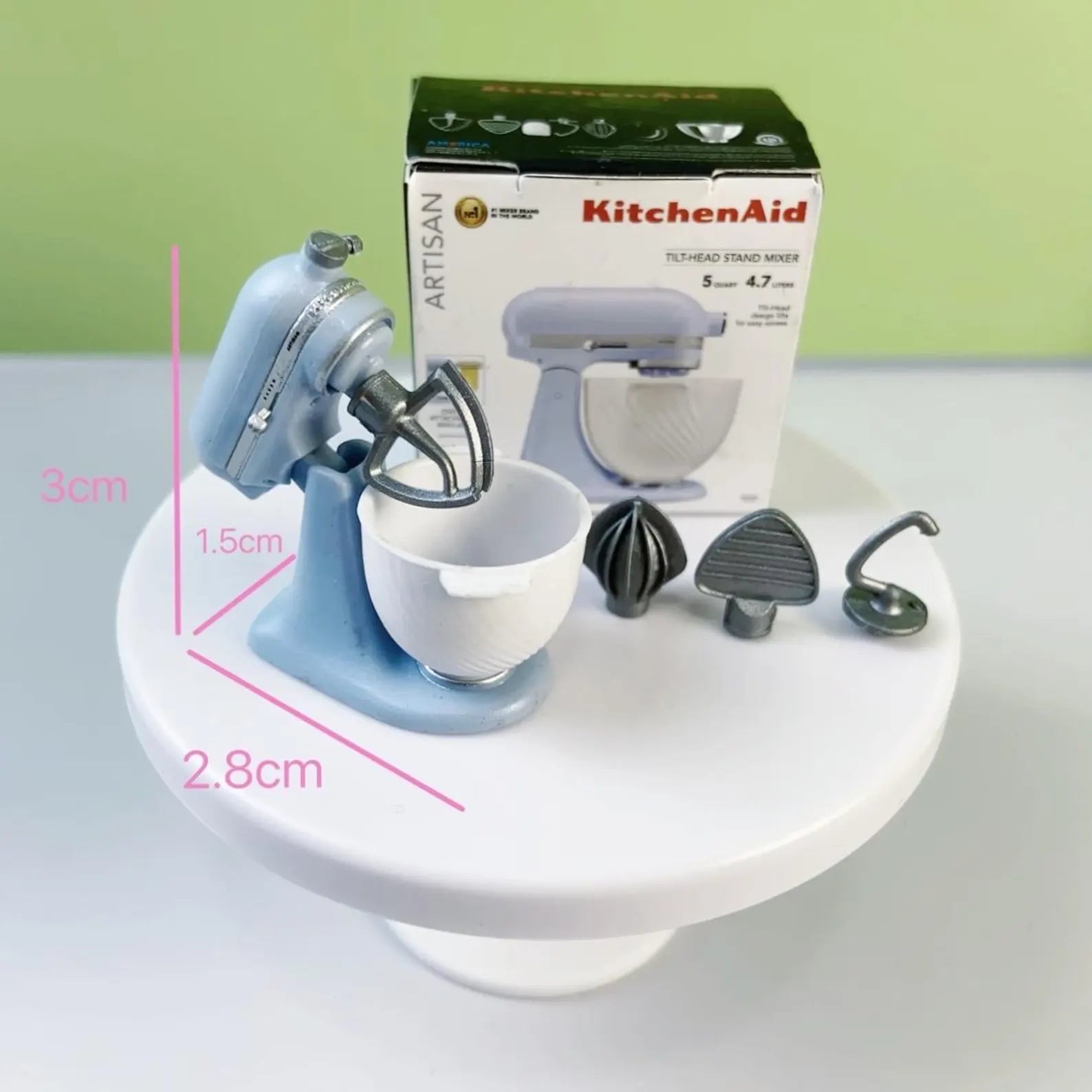 1/12 Dollhouse Miniature Replica KitchenAid Artisan Tilt-head Stand Mixer